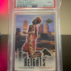 2003 Upper Deck Lebron James Redemption Special PSA 9