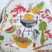 RARE Vintage MCM Kitschy Cookout Lobster Shish Kabob Cotton Adult Bibs/ Set of 4