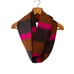 Lemlem NWOT Black Copper Orange Hot Pink Infinity Winter Scarf