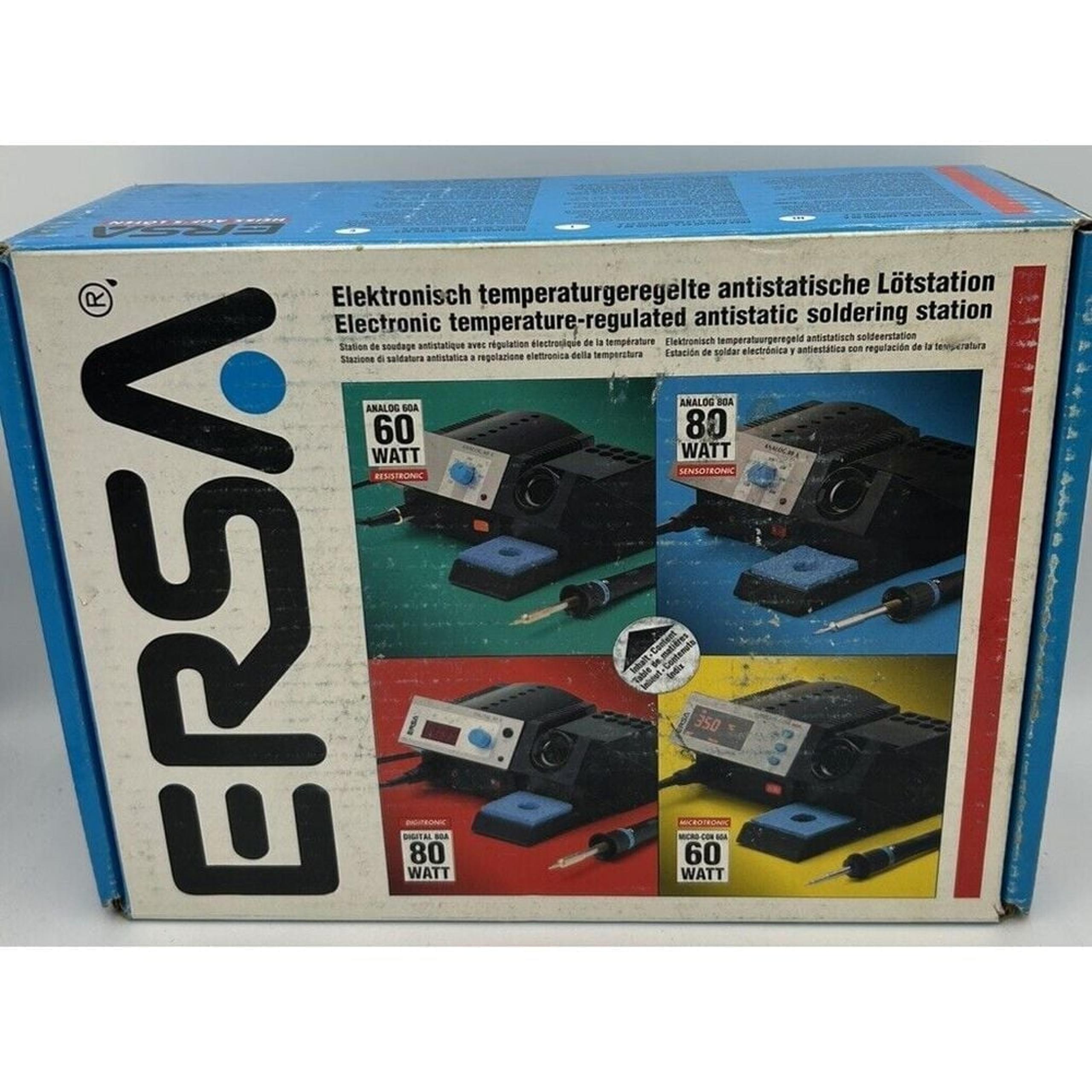 Ersa Analog 60A Electronic Temp Regulated Antistatic Soldering Station 115 V NIB