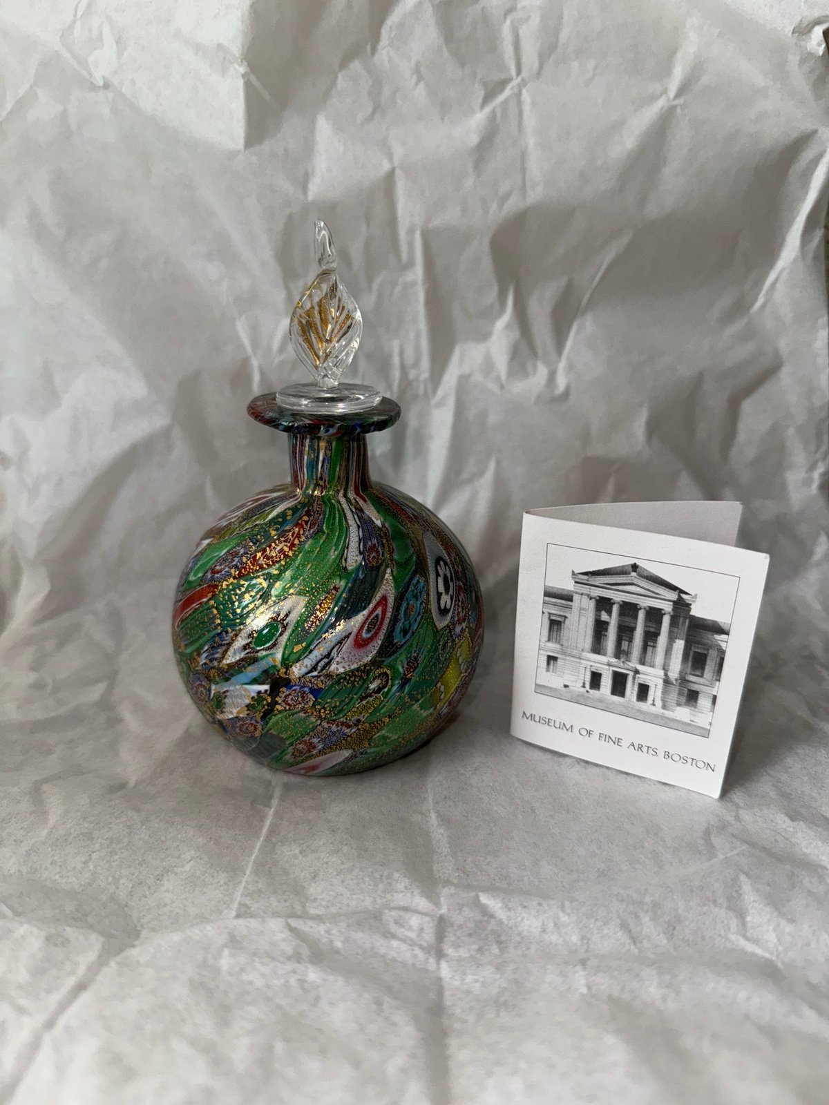 Vintage Murano Glass Millefiori Perfume Bottle