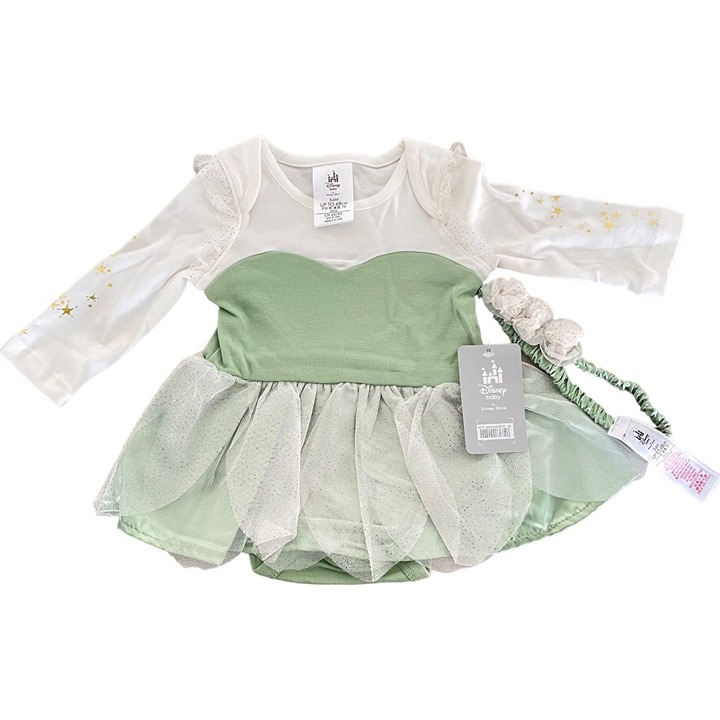 Disney Baby Peter Pan Tinker Bell Fairy Bodysuit Costume for Baby 3-6 Months