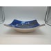 Hand Painted Guinea Fowl Trio Art Tray Footed Signed Dawn's Pottery