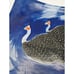 Hand Painted Guinea Fowl Trio Art Tray Footed Signed Dawn's Pottery