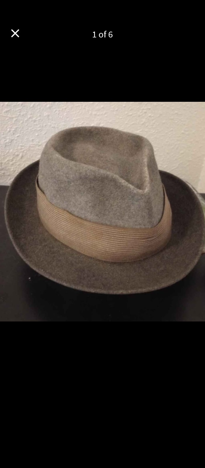 Vintage 1930's Genuine DOBB'S FEDORA GANGSTER HAT