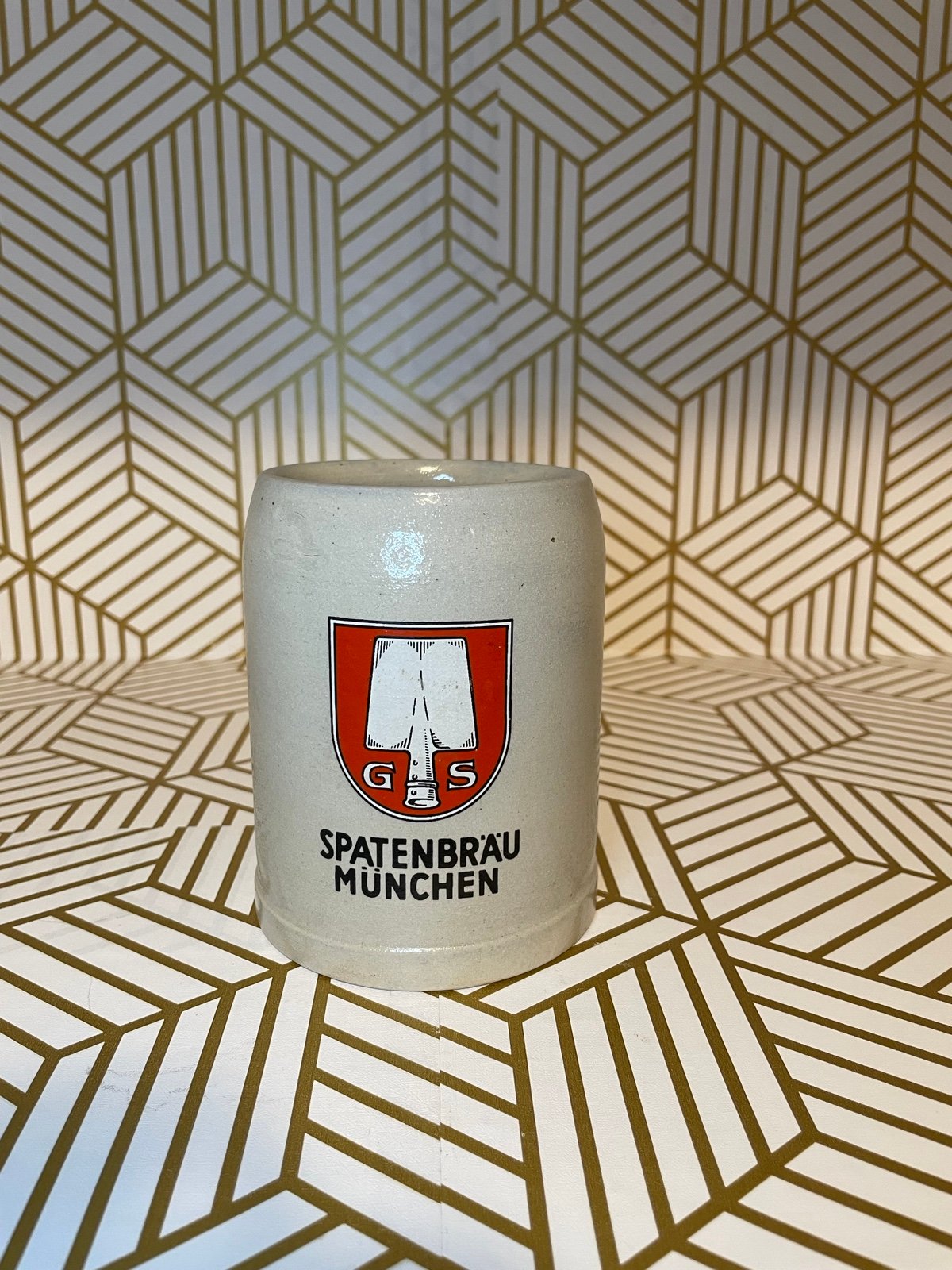 Vintage West German Spatenbräu München 0.5L Stein