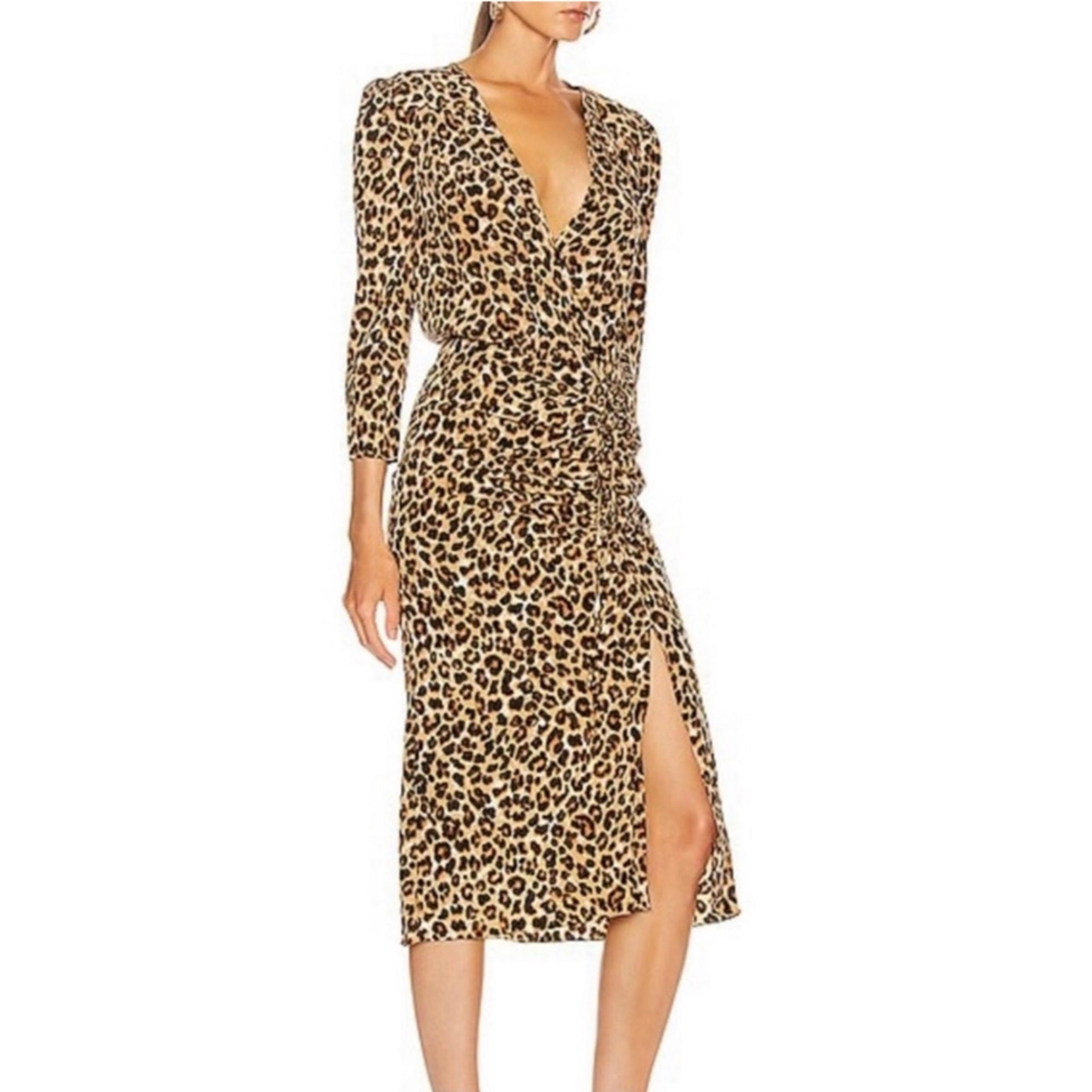VERONICA BEARD leopard Arielle dress Sz 10
