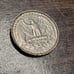 1953 D silver quarter Error