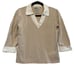 Vintage Ambra Cream & White Collared Sweater
