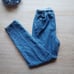 Vintage'98 Lee Mom Jeans Bareback Elastic Waist Zip High-Rise Cotton Women 6 Med