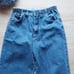 Vintage'98 Lee Mom Jeans Bareback Elastic Waist Zip High-Rise Cotton Women 6 Med