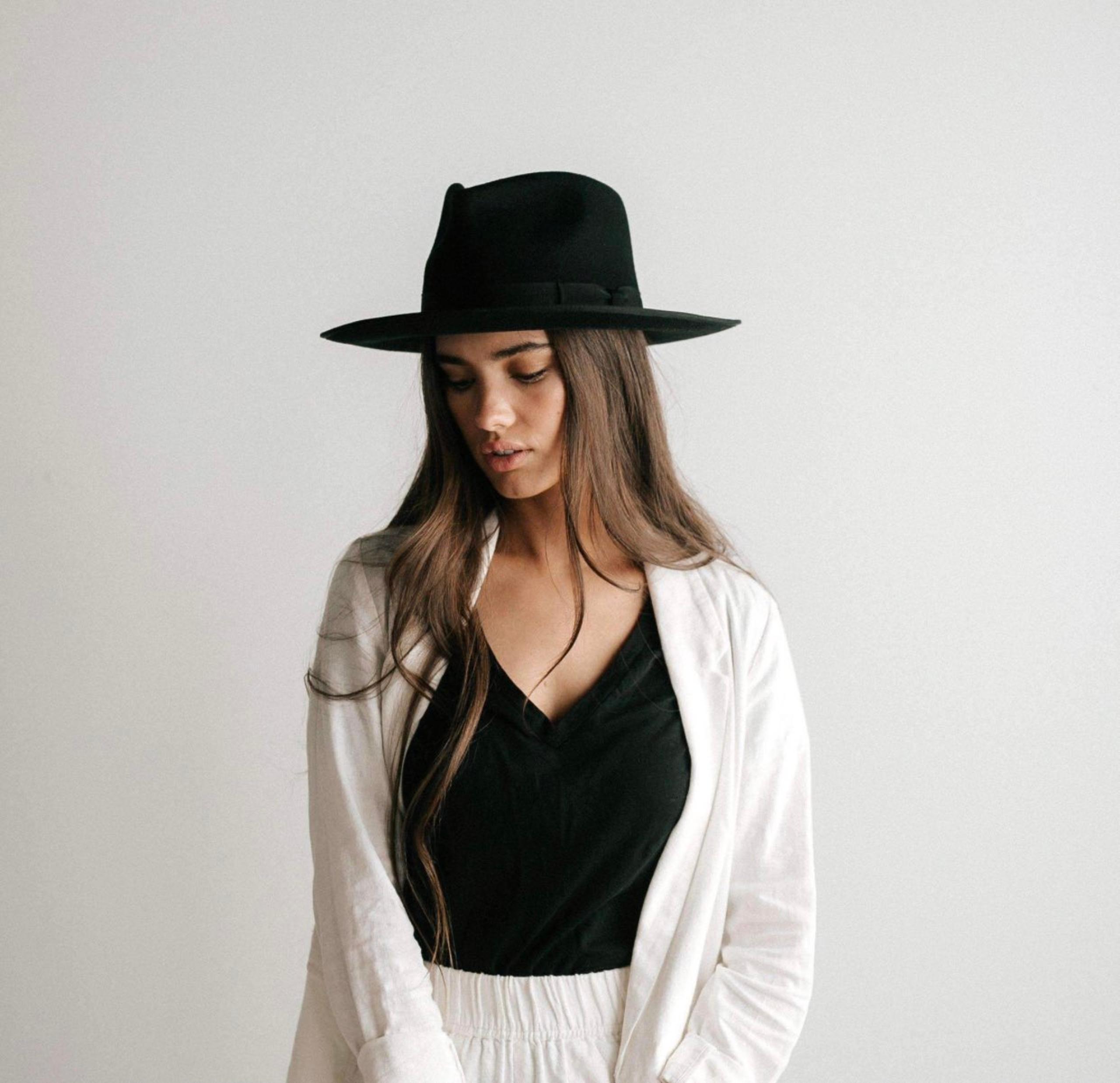 Black Panama Hat / Rancher