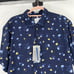 DENIM & FLOWER Men’s NWT Short Sleeve Button Front Viscose Shirt L Preppy Y2K