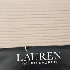 Ralph Lauren Spencer Clay Tan Matelasse Standard Sham 120 NIP