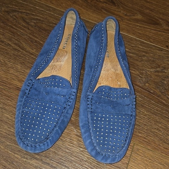 COACH NIXIE BLUE loafer. #6267
