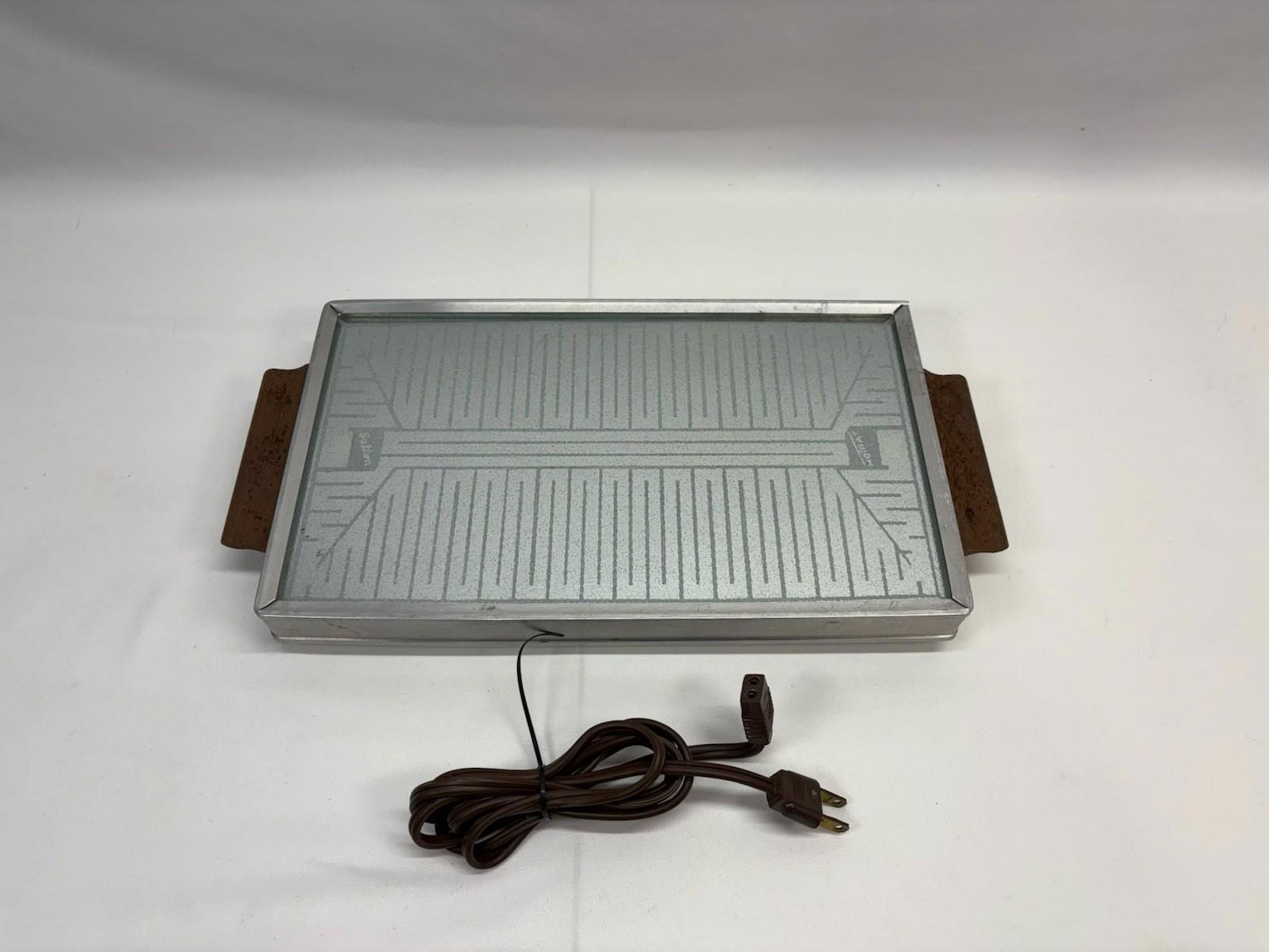 Salton Hotray Electric Vintage Warmer Hot Plate Tray  H-110 Elite, Food Warmer