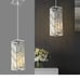 FDPBY Chrome Pendant Lighting Modern Pendant Light, Mini Crystal Chandeliers,Adj
