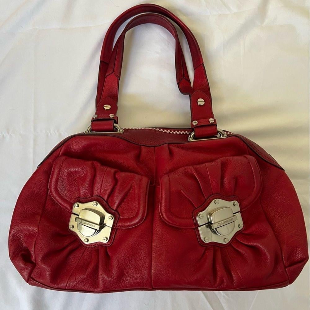 Vintage B. Makowsky Red Leather handbag