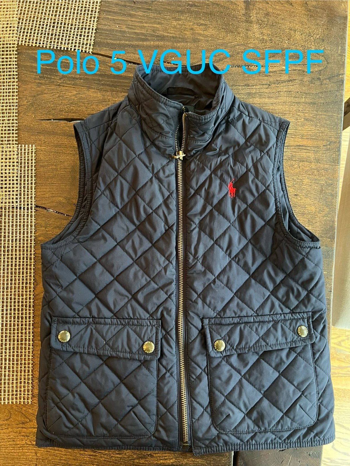 Vestpolo vest size 5