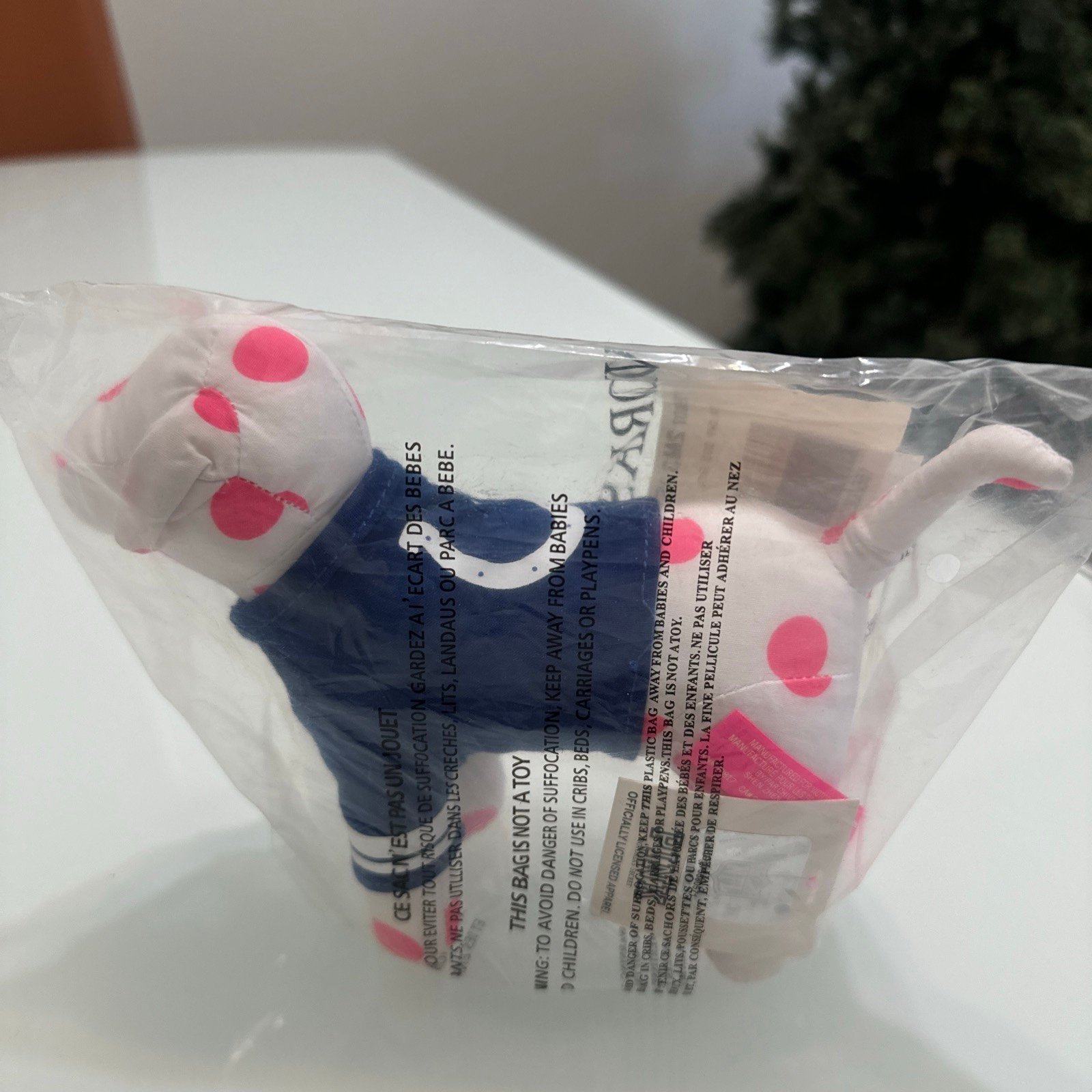 Victorias Secret Pink Football NFL Colts Dog New Rare Limited Collectible