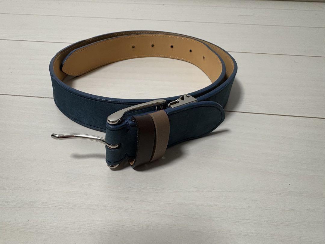 Paul Smith Blue Suede Belt