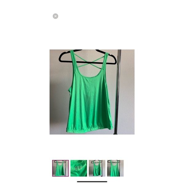 Splits 59 green yoga tank top xs