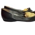 Prada Bow Knot Ballet Flats Black Soft Leather Womens Shoe US 7 EU 36