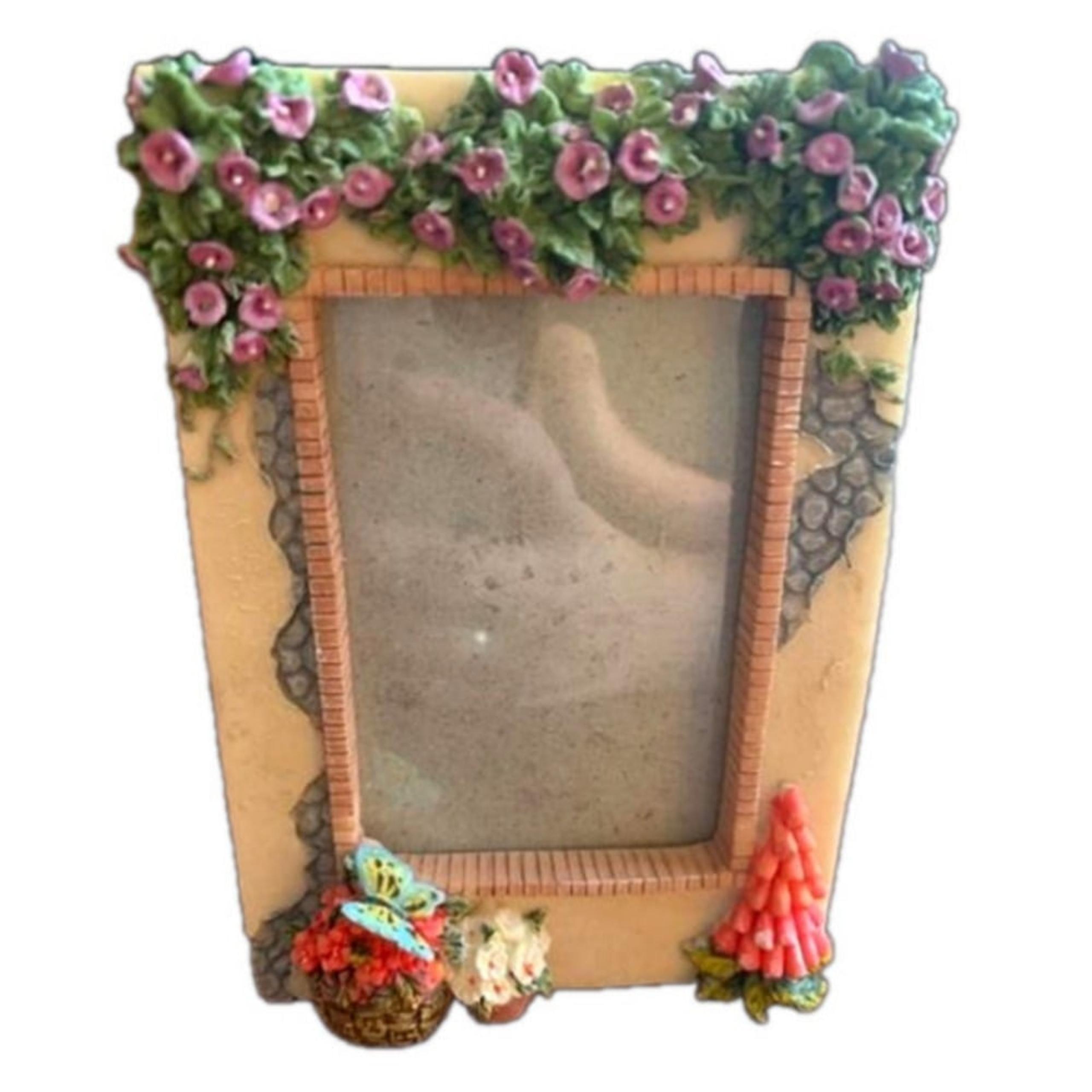 Floral Picture Frame Cottagecore Style Photo Display Home Decor Accent