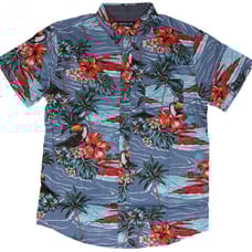 New Men's Hawaiian Shirt Button Down