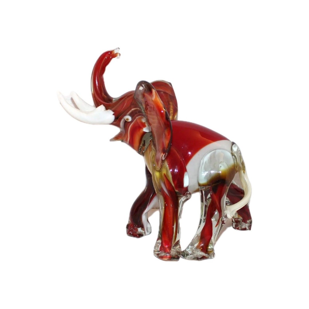Cristales De Chihuahua Art Glass Elephant 10 x 5 x 10