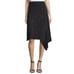 Nic + Zoe Grommet Embellished Asymmetric Skirt in Black Onyx, Size Med