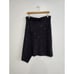 Nic + Zoe Grommet Embellished Asymmetric Skirt in Black Onyx, Size Med