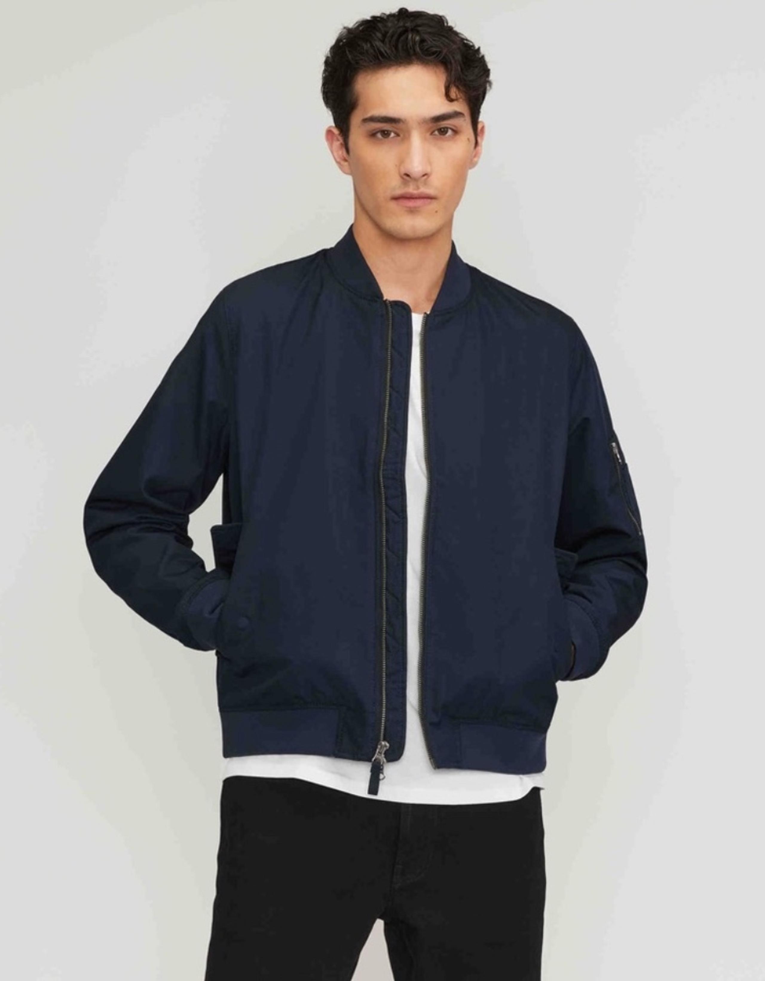 Everlane The Bomber Jacket Navy Blue