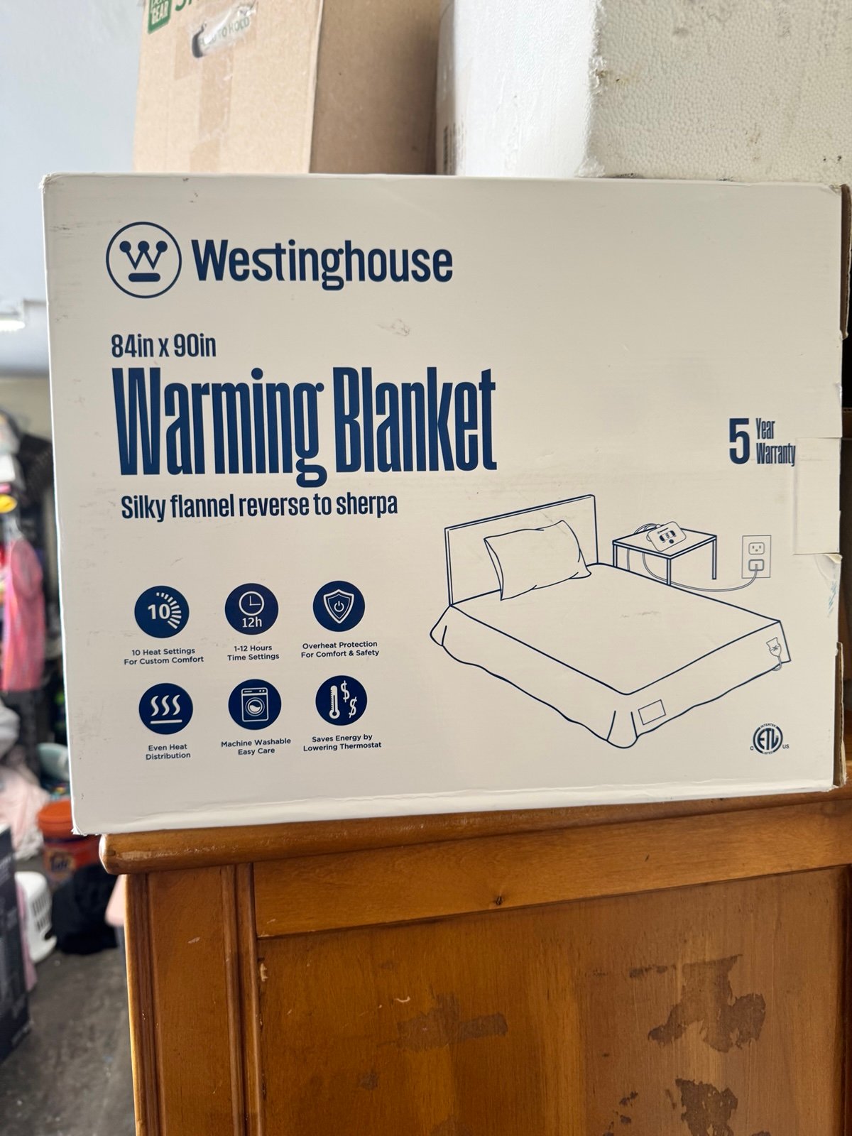 Westinghouse Electric Heated Blanket - Queen Size beige