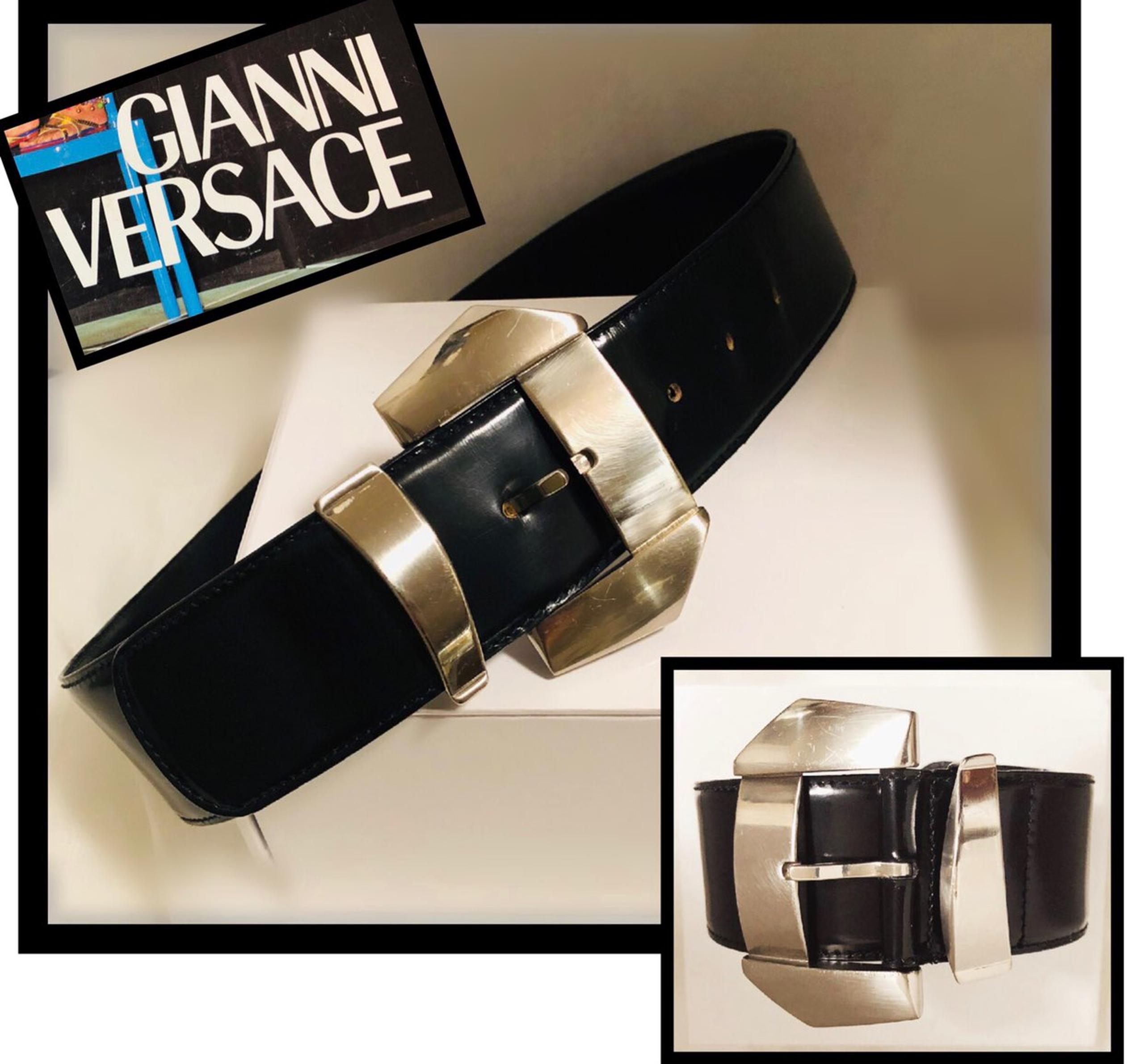 Versace Vintage Leather Belt