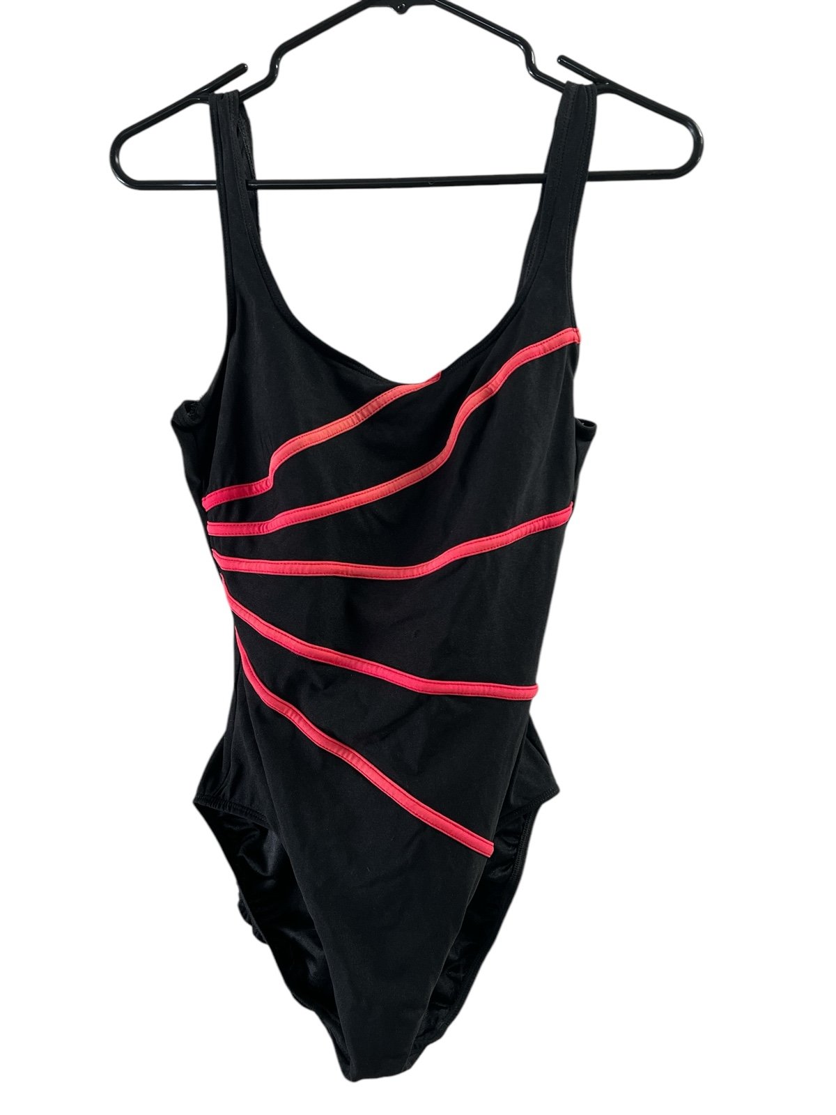 Longitude pink and black one piece Swimsuit