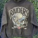 Vintage 1992 Salem Oakland Raiders Graphic Crewneck Mens Size Large