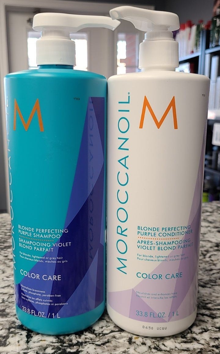 Moroccanoil Purple Shampoo and Conditioner