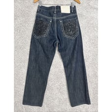 Vintage Southpole Premium Baggy Embroidered Jeans Size 30x28 Cyber Y2K