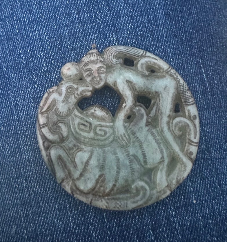 Hetian Jade Gao Gu pendant