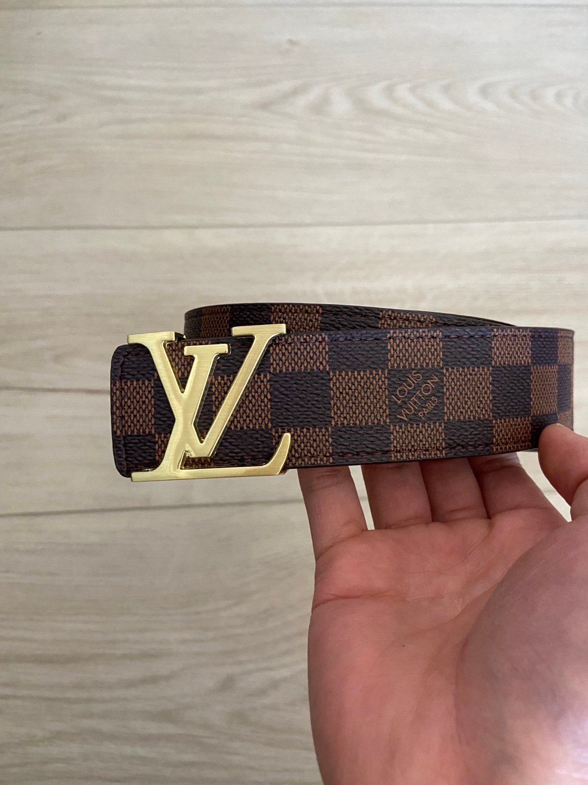 Brown LV Initiales Belt