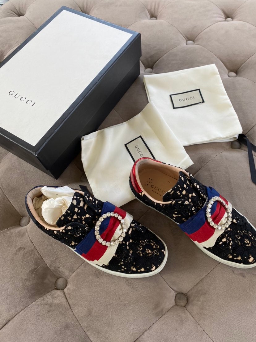GUCCI Gucci Ace Lace Sneakers 35