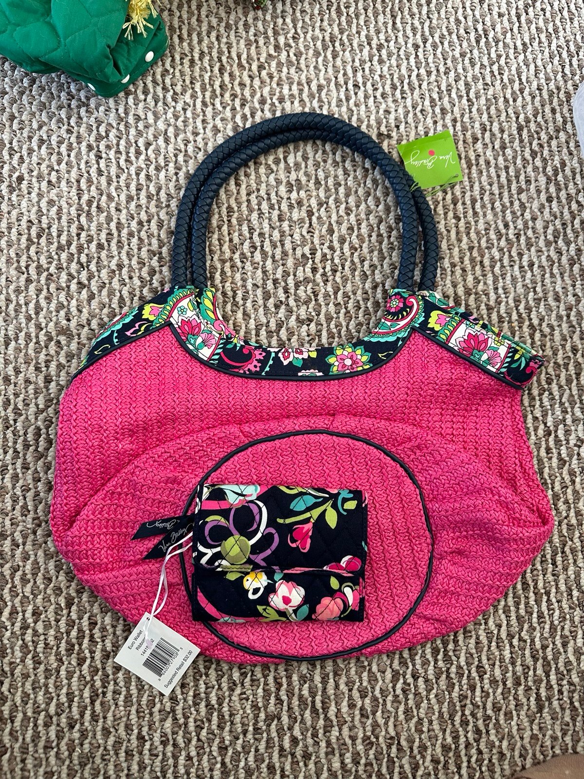 Vera Bradley tote with wallet