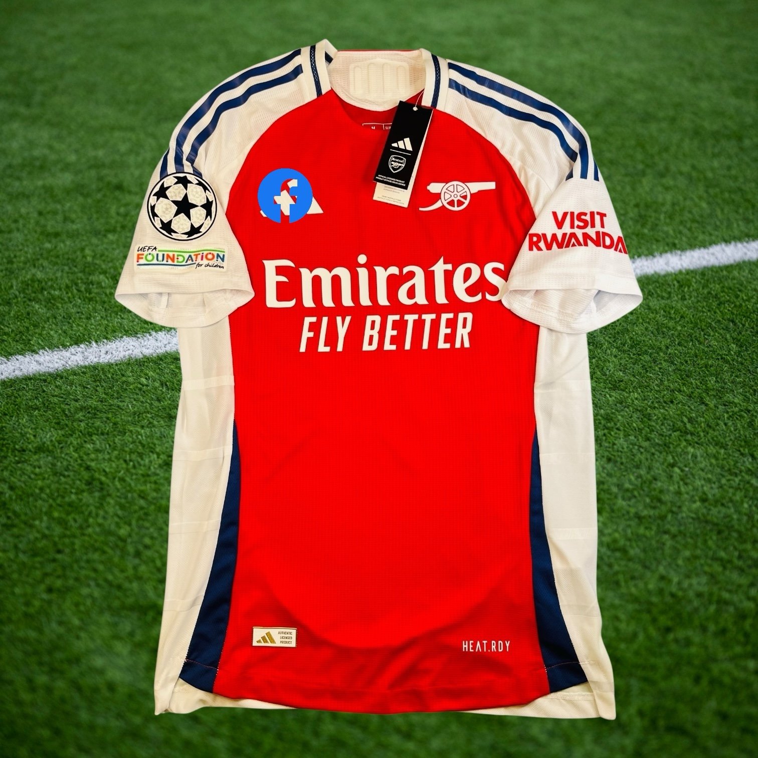 Arsenal player edition fit Jersey Rice slim fit size M