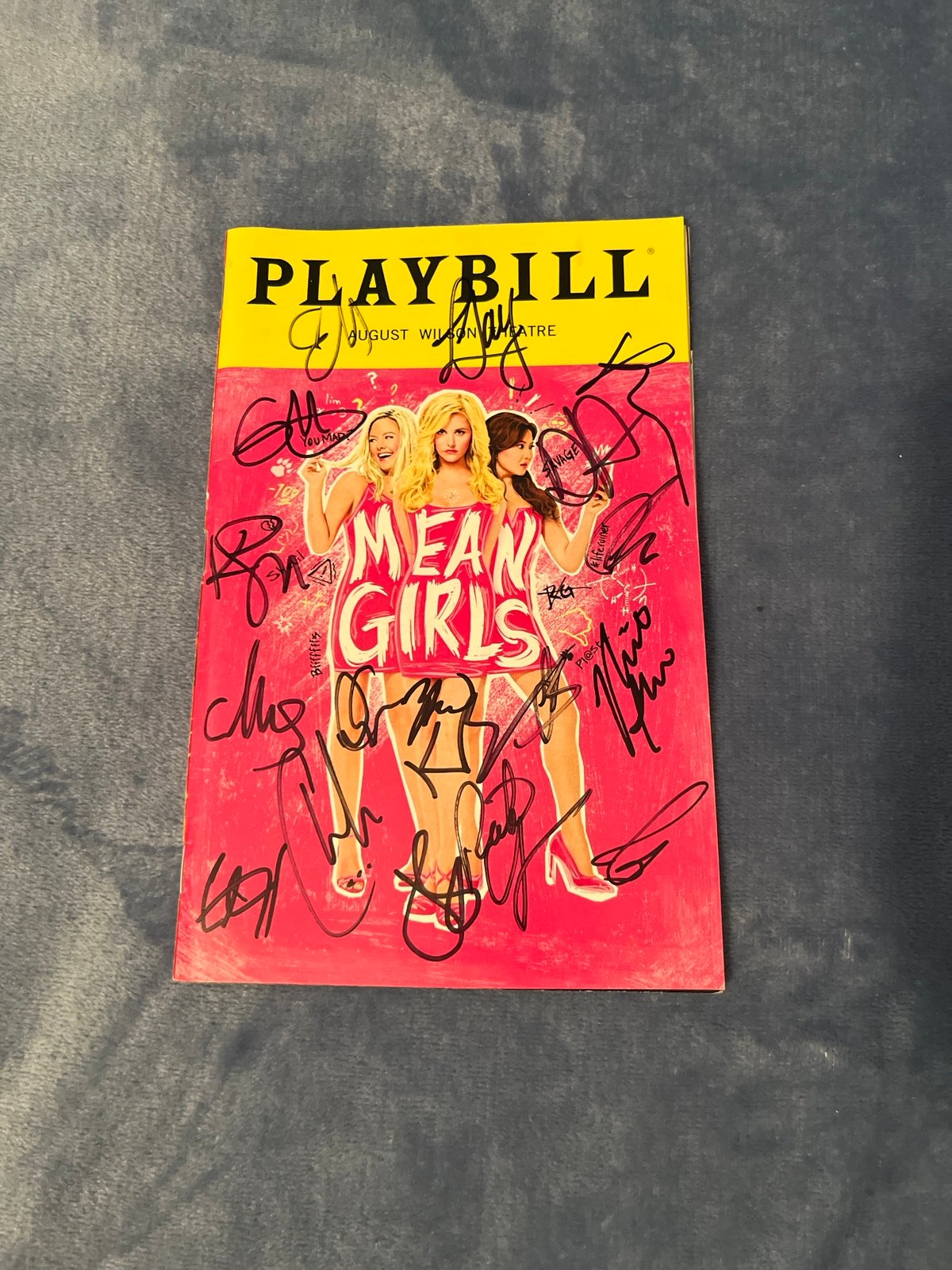 OBC Original Broadway Cast RARE Mean Girls Signed Playbill
