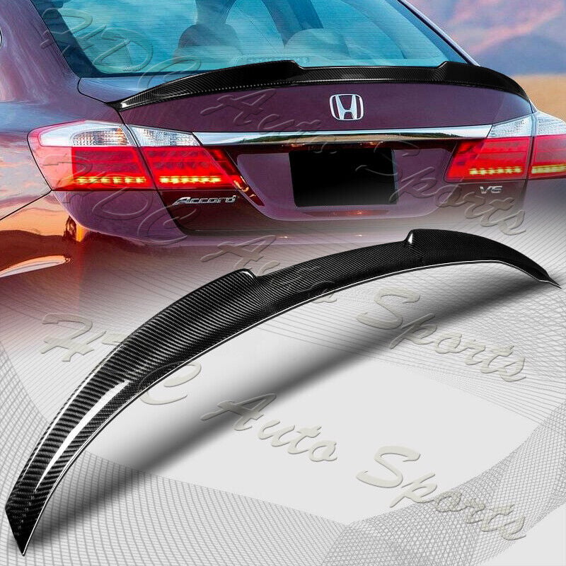 For 2013-2017 Honda Accord Sedan V-Style Carbon Fiber Rear Trunk Spoiler Wing