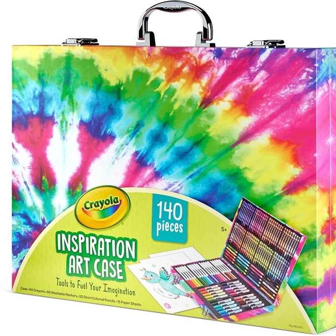 Crayola Inspiration Art Case Coloring Set - Tie-Dye (140ct) Art Set For Kids
