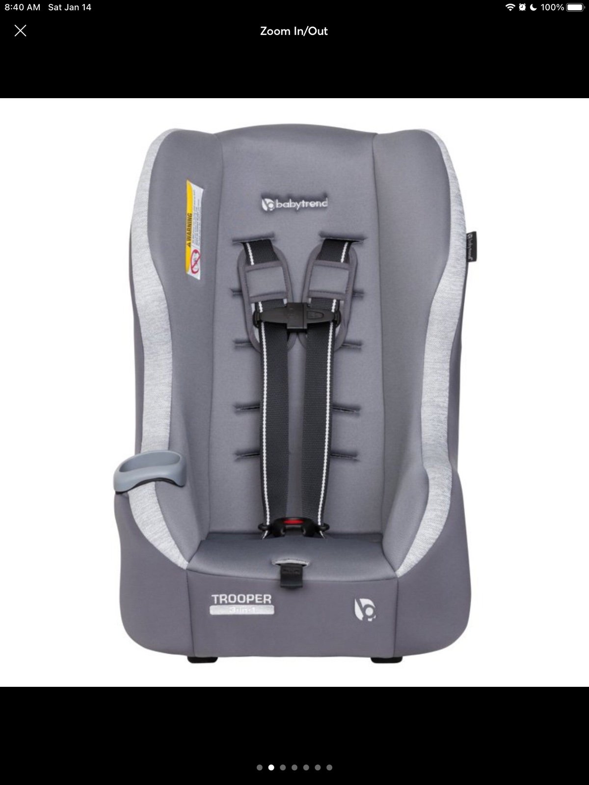 Brand New, Never opened Trooper™ 3-in-1 Convertible Car Seat