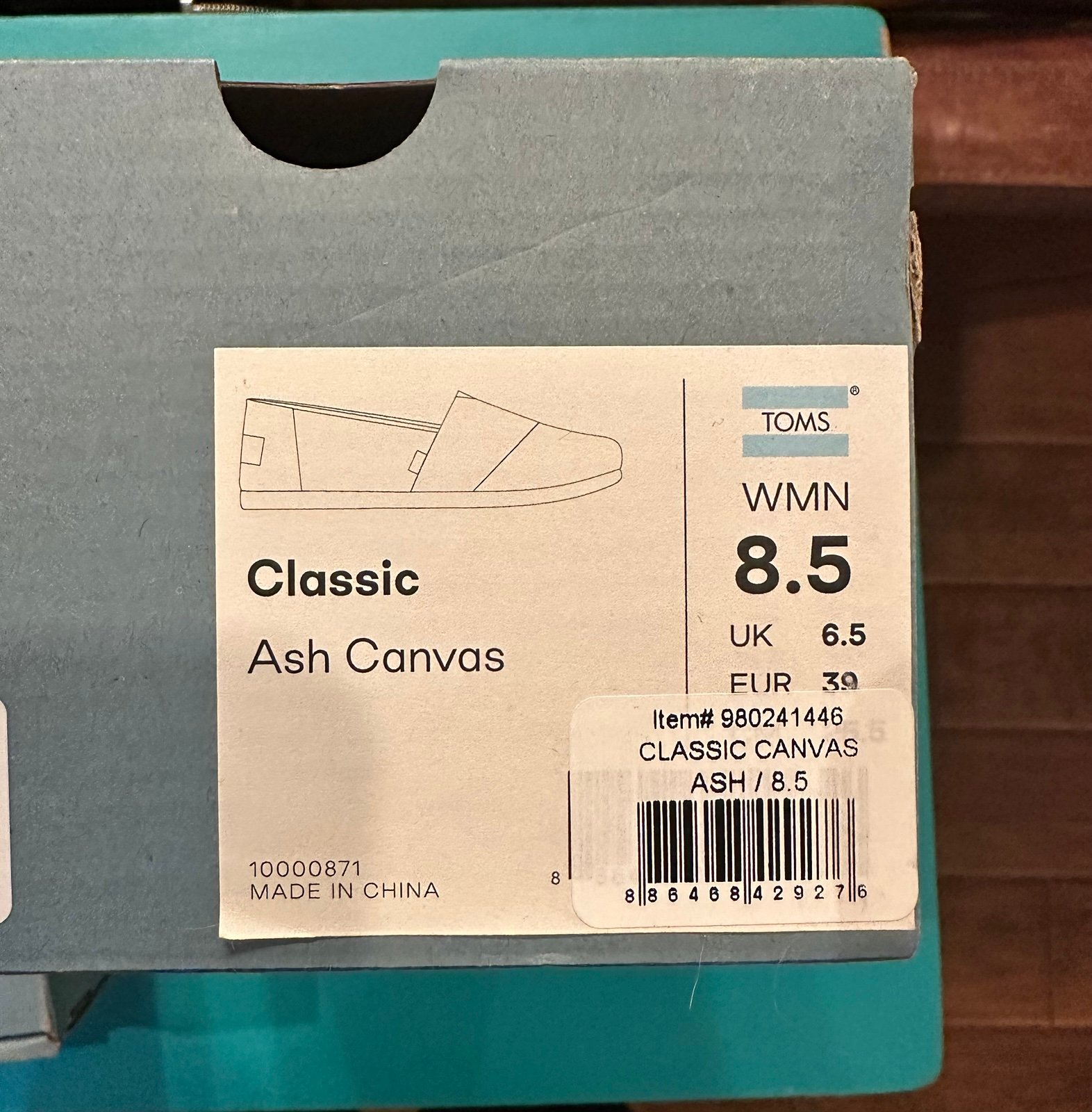 Toms 3 pairs of women size 8.5