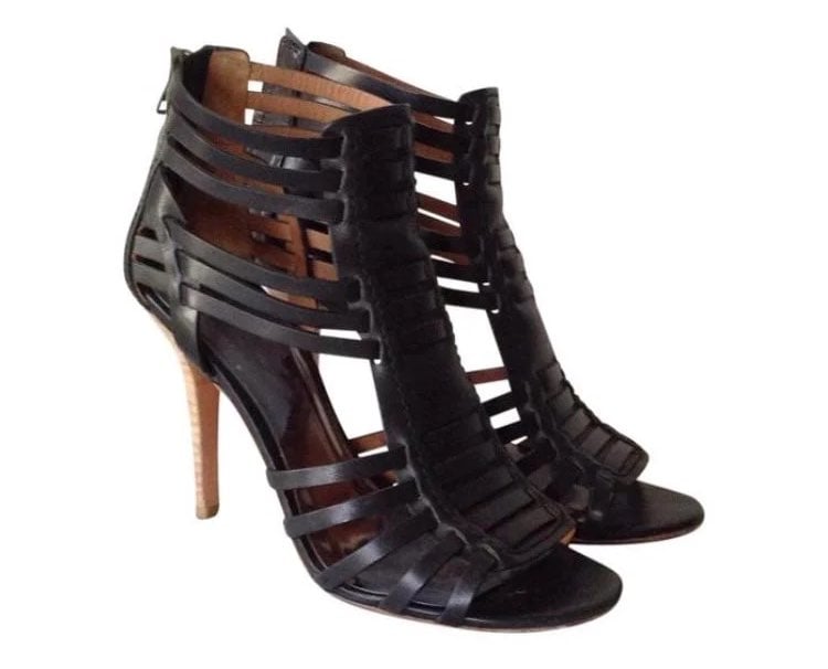 Coach Cage sandals in Black Leather size 8 - EUC